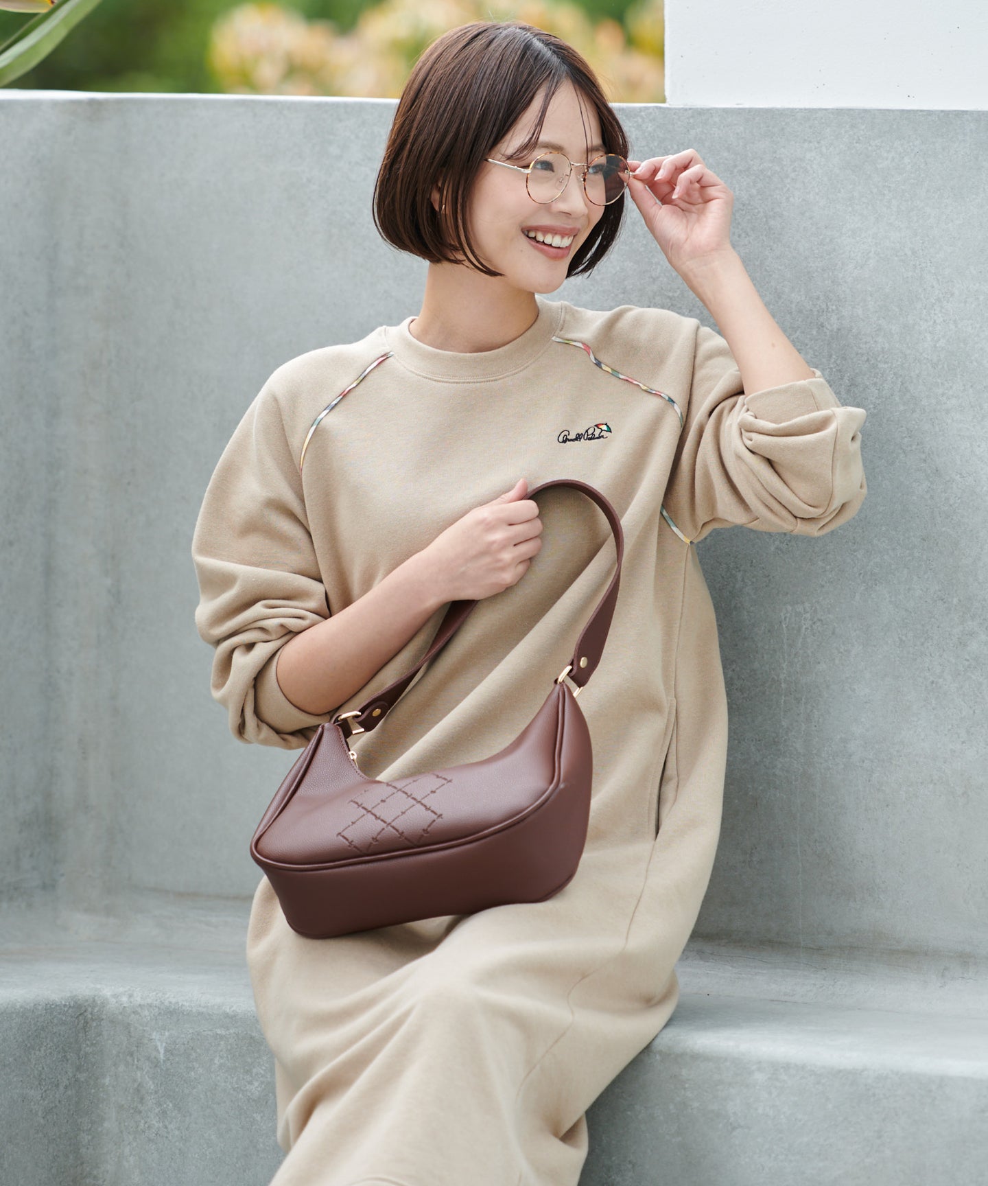 Arnold Palmer モノグラムホーボーバッグ